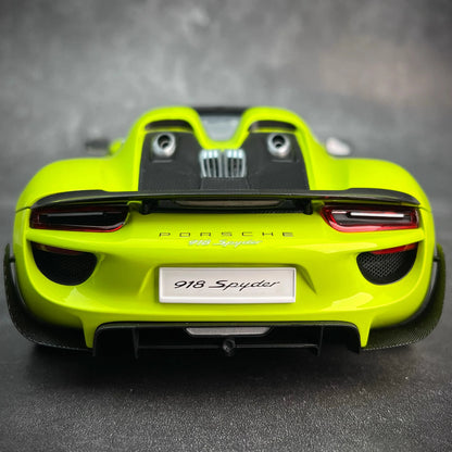 AUTOART car model simulation 1/18 Porsche 918 Car Model alloy room ornament display cars model boy collection christmas gift