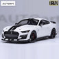 AUTOART New 1/18 scale Ford Mustang Shelby GT500 WHITE SILVER  Sports car model Static display Collection Holiday gift 73097