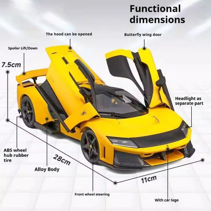Bburago 1:18 Ferrari F80 Hardcover Full Open Model  Simulation Alloy Miniature Die-Casting Model Custom Gifts