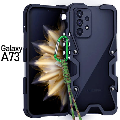 Luxury Aluminum Metal Bumper Case For Samsung Galaxy A54 A53 A15 A25 A35 A52 A52S A55 A72 A73 Case Shockproof Cover Funda Coque