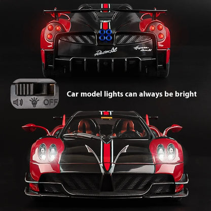 Cool alloy sports 1:18 car model, simulated interior details, cool lighting and sound effects, exquisite desktop ornaments