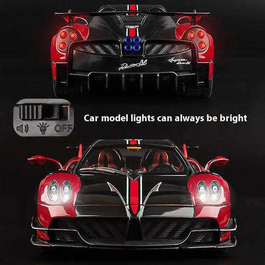 Cool alloy sports 1:18 car model, simulated interior details, cool lighting and sound effects, exquisite desktop ornaments