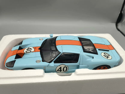 Autoart 1:18 GT40 No.40 Simulation Limited Edition All Open Alloy Metal Static Car Model Toy Gift