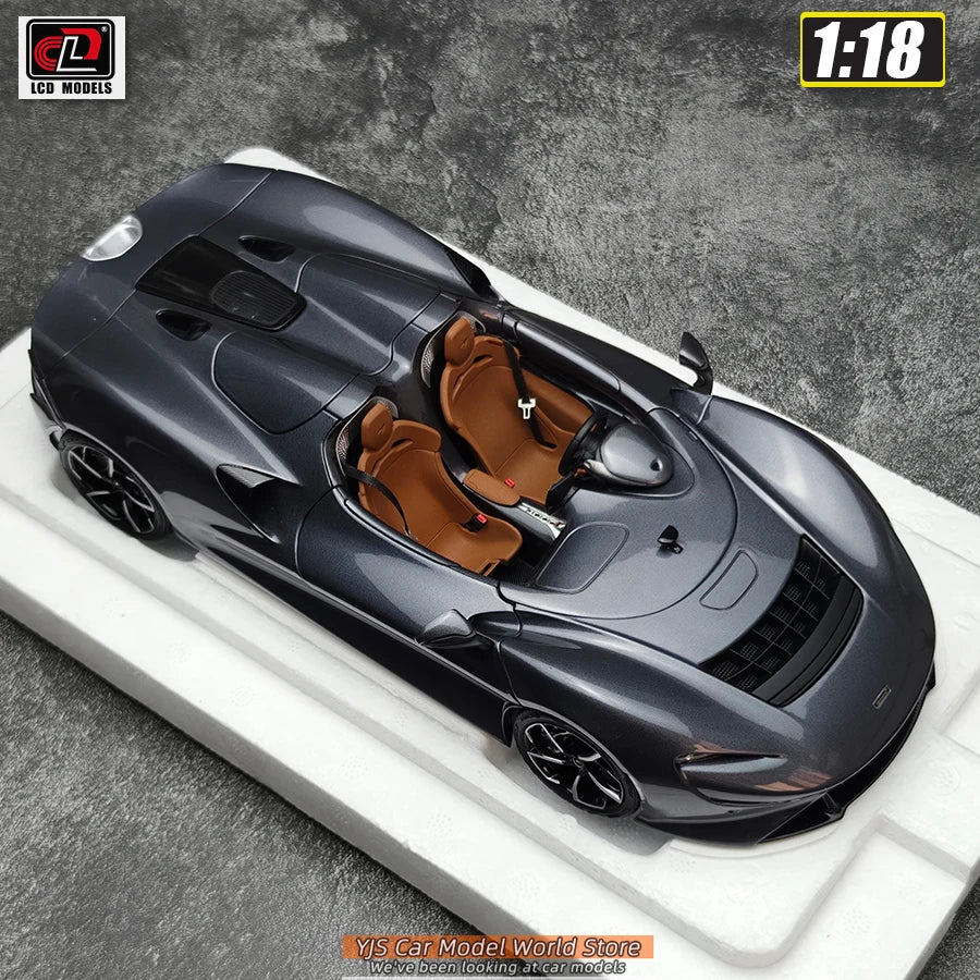 LCD Diecast car model 1:18 McLaren ELVA car model metal static display collection