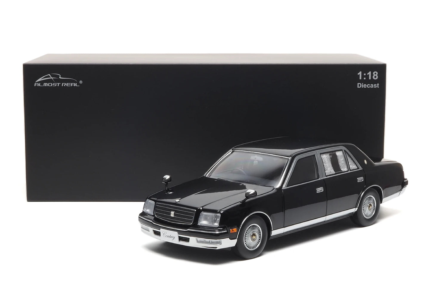 Almost Real Car model 1/18 Toyota Century alloy full open model 1997 black Static collection Collect Holiday gift