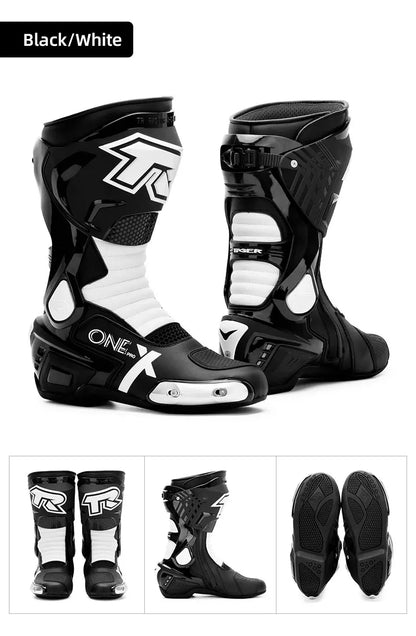 Professional Motorcycle Boots Men Motocross Off Road Racing Boots Wear Resistant Botas Moto Anti-slip Motorcyclist Shoes