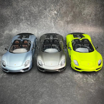 AUTOART car model simulation 1/18 Porsche 918 Car Model alloy room ornament display cars model boy collection christmas gift