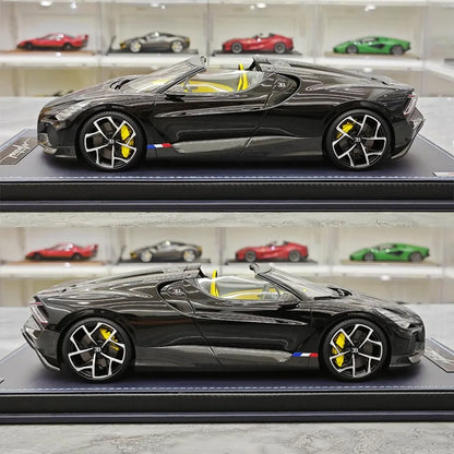 MR 1/18 Bugatti W16 Mistral Resin Motor Vehicle Toy Die-casting Metal Model Collection Boy Gifts
