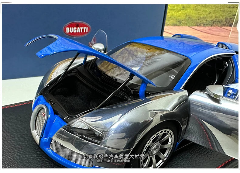 AUTOART 1:18 Bugatti  Veyron Sports car alloy car model plated interphase  Personal collection gift Compan
