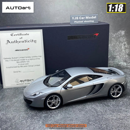AUTOART Diecast car model 1/18McLaren MP4-12C Static display car models  Collect festival gifts