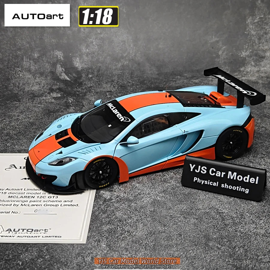 AUTOART Diecast car model 1/18McLaren MP4-12C Static display car models  Collect festival gifts