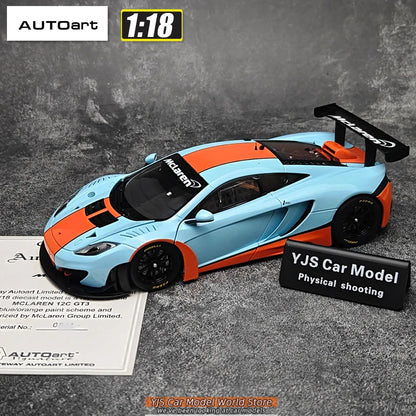 AUTOART Diecast car model 1/18McLaren MP4-12C Static display car models  Collect festival gifts
