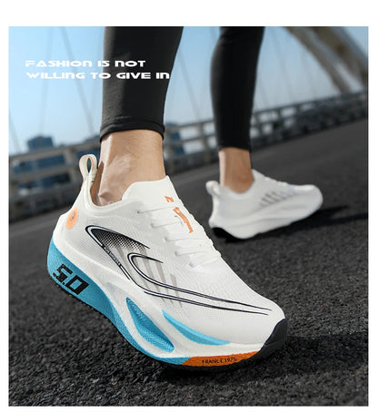 Shoes Speciality Carbon Board Marathon Men Sports Breathable Lightweight Women's Comfortable Athletic Nonskid Sneakers﻿