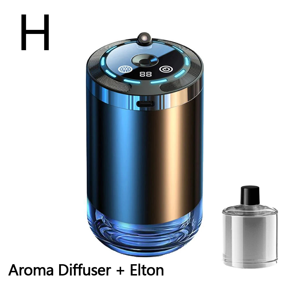 Smart Car Air Aromatherapy Diffuser Fragrance Car Air Fresheners Adjustable Humidifier Essential Oil Diffuser LED Ambient Light