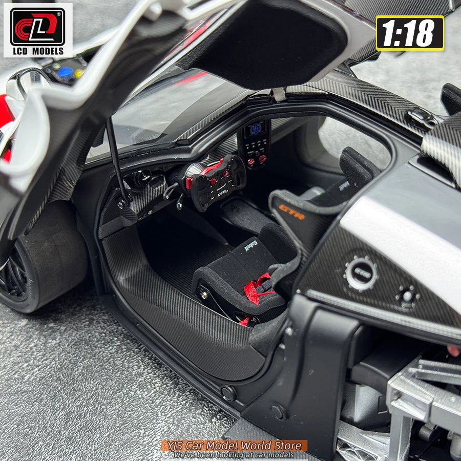 LCD Diecast car model 1:18 McLaren Senna GTR car model metal static display collection