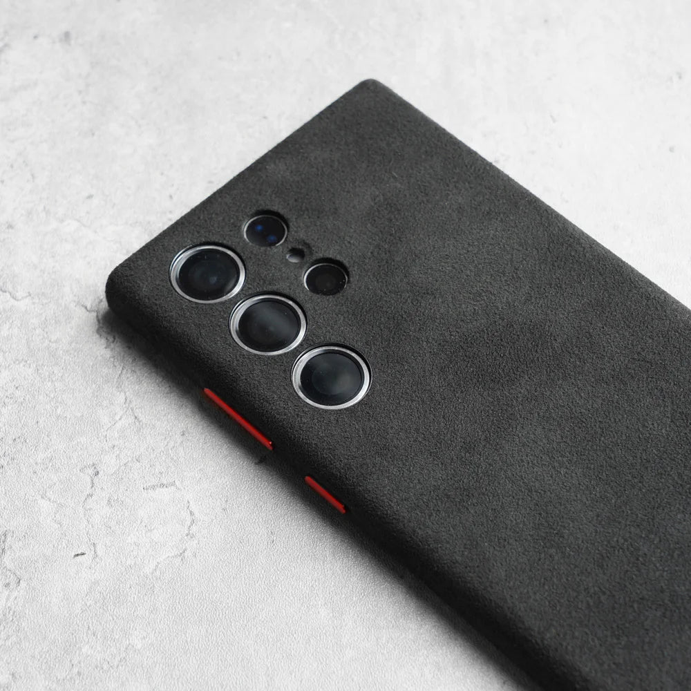 Magnetic ALCANTARA Case for Samsung Galaxy S25 S24 Ultra 5G Luxury Business Supercar Same Luxury Suede Leather Phone Cases