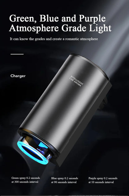Car Air Freshener Electric Auto Air Diffuser Aroma Car Air Vent Essential Oil Mist Grain Oil Aromatherapy Perfume Fragrance