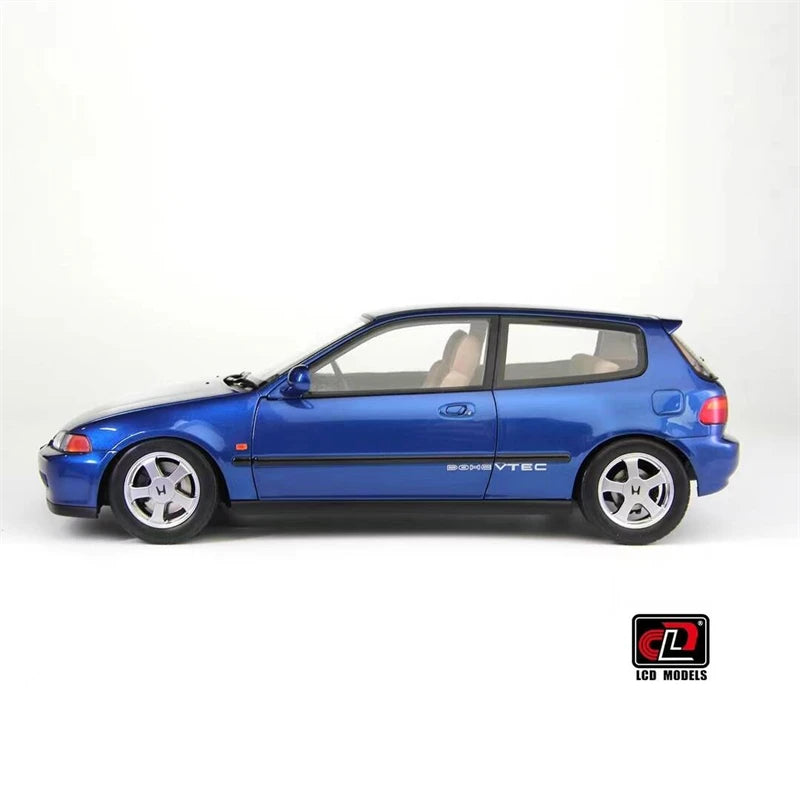 LCD 1/18 Car Model Honda Civic Mk5 EG6 Car Model Simulation Model Diecast Model Collect Ornaments Boy Custom Birthday Toy Gift