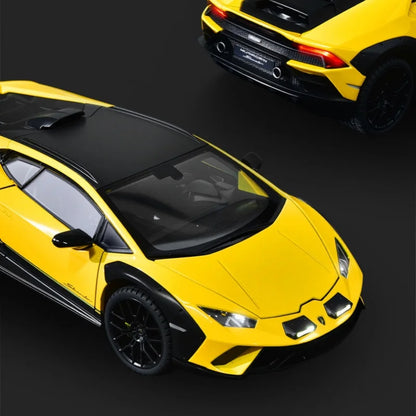 Lamborghini Huracan Sterrato 1:24 Alloy Scale Car Model Diecast Metal Vehicle Miniature Car Sound＆light Toy Car Gift