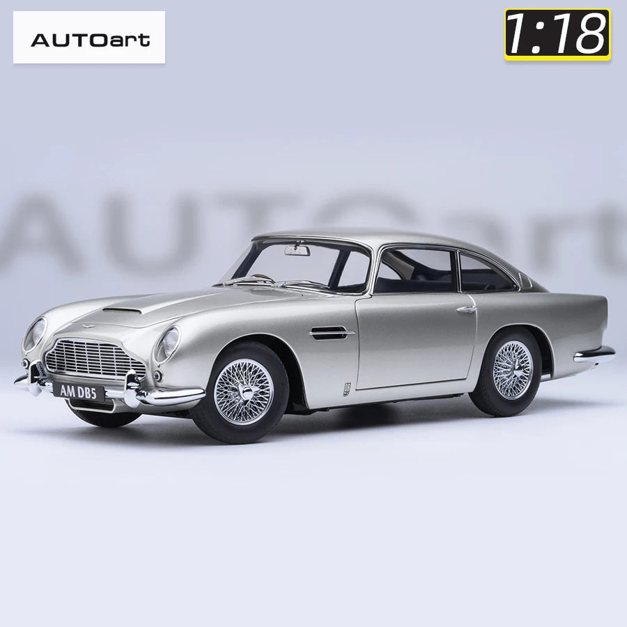 Autoart 1/18 ASTON MARTIN DB5  ABS 007/Goldfinger Bond , door full open sports car model static decoration collection