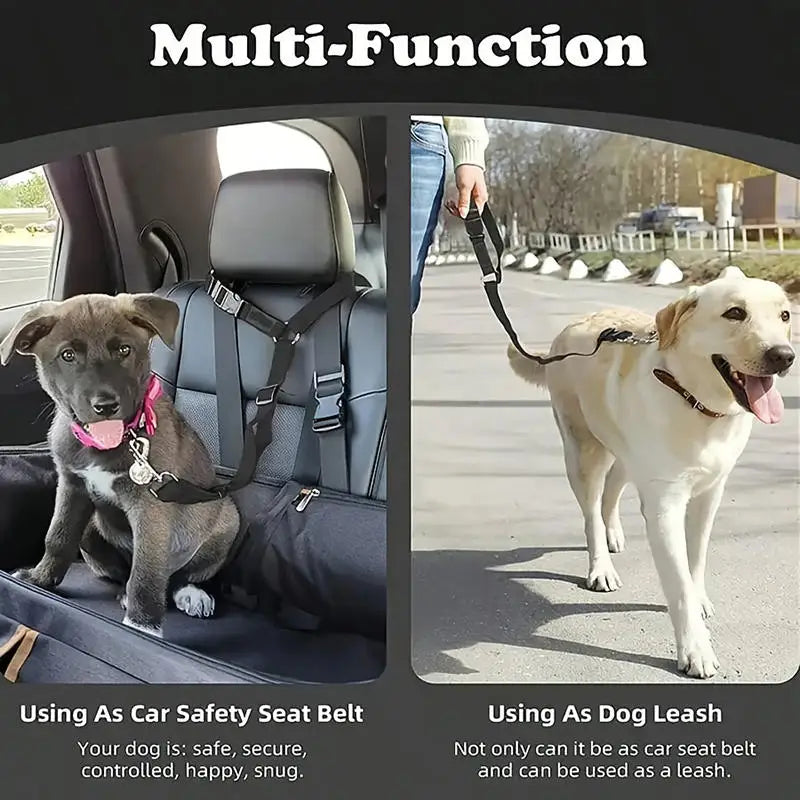 Dog Seat Belt for Vehicle Secure, Pet Car Tether Safety Leash for Dogs In Vehicles, Dog Seatbelt Tether,  Christmas Gift