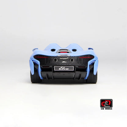 LCD Diecast car model 1:18 McLaren ELVA car model metal static display collection