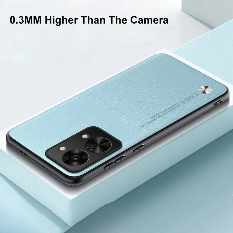 Luxury PU Leather Case For OnePlus Nord 2T Back Cover Matte Silicone Full Protection Phone Case For One Plus Nord 2T 5G Nord2T