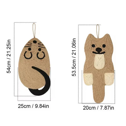 Natural Sisal Cat Scratching Pad Indoor Interactive Mat Reusable Claw Grinding Toy For Cats Kittens Eco Friendly Pet Supplies