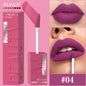DUNUF  8-color matte velvet smooth easy-to-apply square tube lip gloss waterproof three-dimensional plumping lipstick