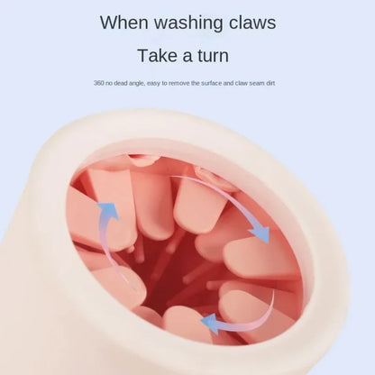 Automatic Pet Foot Washer Cup Silicone Soft Foot Cup Cat Foot Cleaning Bucket Dog Paw Cleaner Cup Manual Quick Feet Wash Cleaner