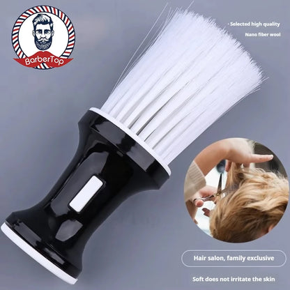 Soft Hair Cleaning Brush Barber Plastic Handle Retro Neck Duster for Salon Hairdressing Styling Tool to Remove Comb Breaks