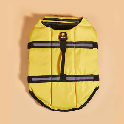 Dog Life Jacket Reflective Adjustable Summer Large Dogs Swimwear Safety Vest Surfing Sailboat Enhanced Buoyancy Pet Life Jacket