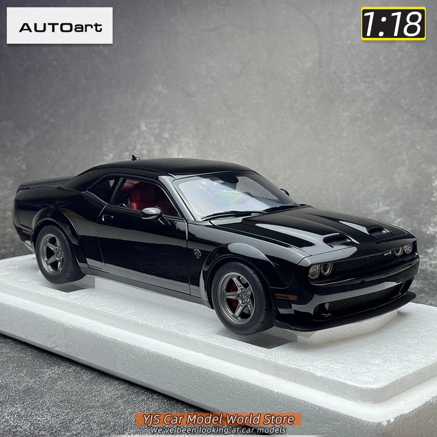 AUTOart 1/18 Dodge Challenger SRT 2023 Hellcat Widebody 2018 Car model Static model sports car birthday gift