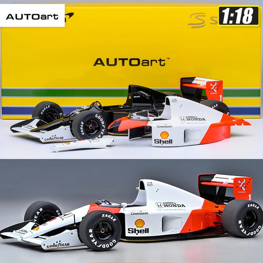 AUTOART 1/18 HONDA MP4/6 #1 (with McLaren logo) 1991 Formula 1 (F1) Racing Car Model