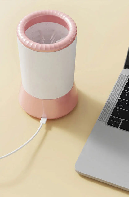 Pet Portable Dog Paw Washer Automatic Pet Paw Cleaner Electric Dog Paw Washer USB Rechargeable Foot Cleaning Machine Dog Brushes