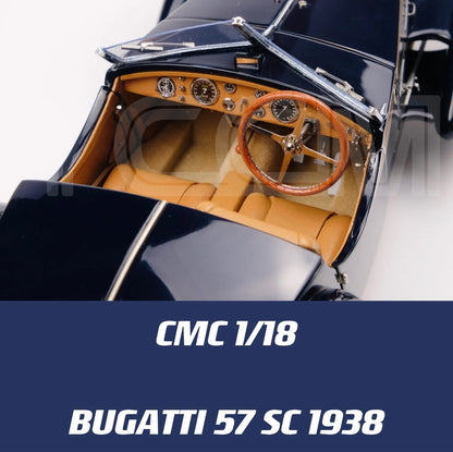 CMC 1:18 57SC 1938 Convertible Simulation Limited Edition All Open Alloy Metal Static Car Model Toy Gift