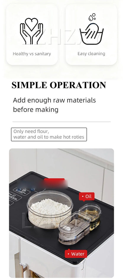 Fully Automatic Flatbread Maker Thin Pancake and Corn Tortilla Machine Automatic Programmable Handheld Pancake Maker