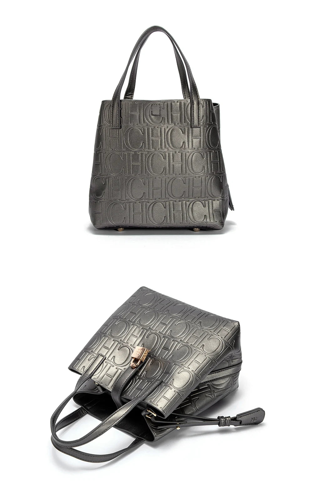 CH Classic Simple Solid Color Women's New Large Capacity Handbag Letter Element Women's Handbag
