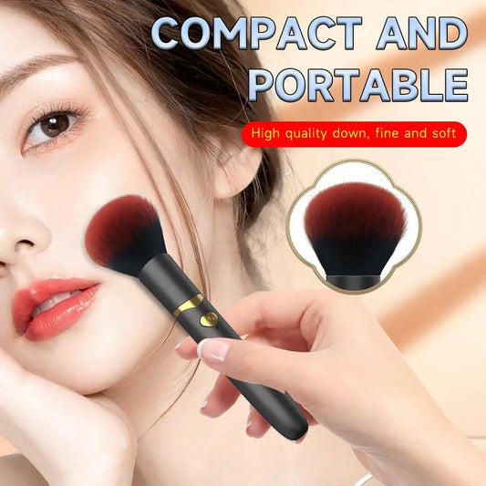 Electric Makeup Brush, USB Rechargeable Cosmetic Brush 10 Gear Vibration Makeup Brush For Liquid Powder Blusher Concealer