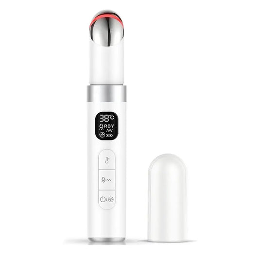 【BEST WISHES】Microcurrent EMS Electric Eye Massager Reduce Wrinkles Remove Dark Circles Hot Vibrations Beauty Skin Care Device