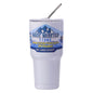 Magic Stainless Steel Freeze Thermos Cup with Straw Ice Coffee Drink Vacuum Insulated Bottle Car Travel Outdoor Mountain Cup