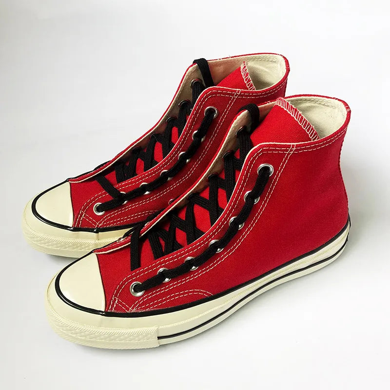 First Grade Fine Cotton Shoelaces High-top Low-top 1970S Canvas Black White Shoes laces 7 mm Width 90/180 cm Women Men Shoelace