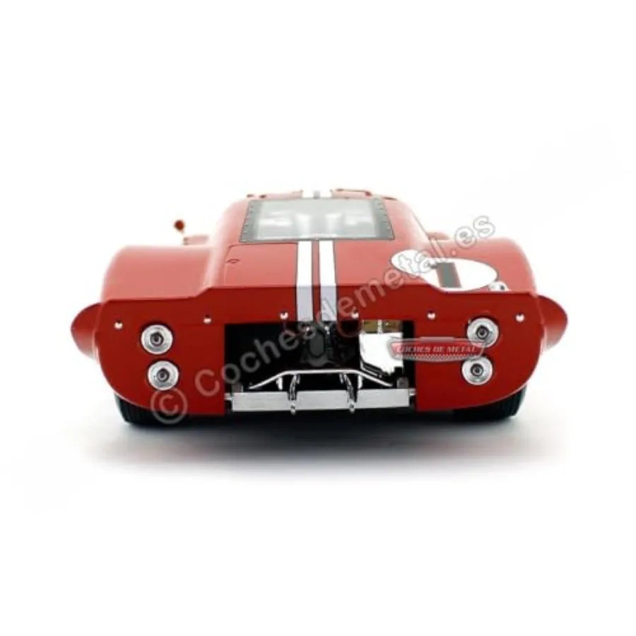 SC423 1967 Ford GT MK IV 1 Red LeMans Winner 24 Hours 1/18 Diecast Model Car for display zinc alloy body vibrant red finish aut