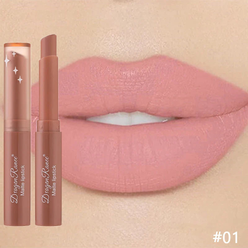 Nude Matte Waterproof Lipstick – Long‑Lasting Velvet Lip Cosmetics for Women