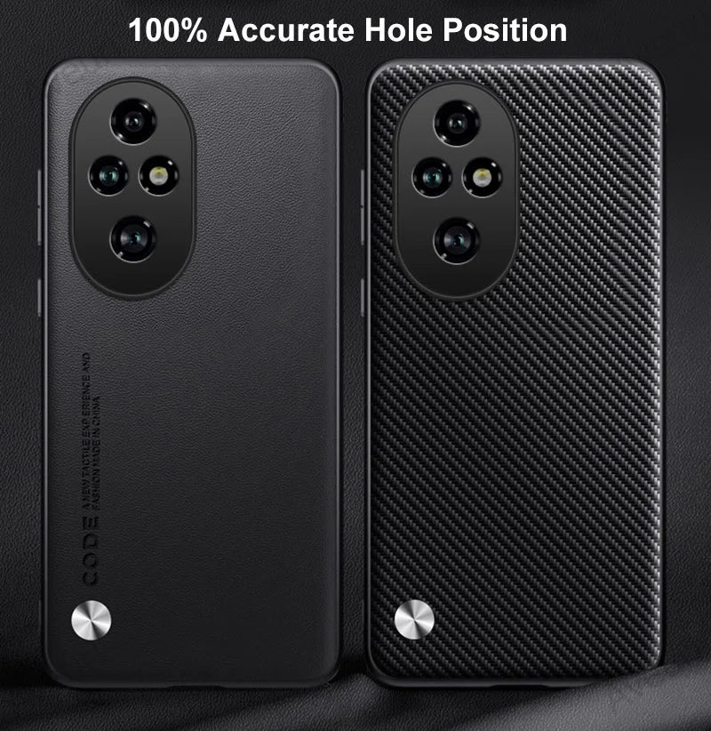 Luxury PU Leather Case For Honor 200 Pro Back Cover Matte Silicone Full Protection Phone Case For Honor 200 Lite 5G Honor200 Pro