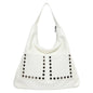 Retro Rivet Ladies Underarm Bag Fashion Girls Trend PU Leather Shoulder Bag Simple Design Style Large Capacity Women's Tote Bag