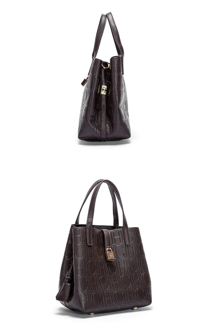 CH Classic Simple Solid Color Women's New Large Capacity Handbag Letter Element Women's Handbag