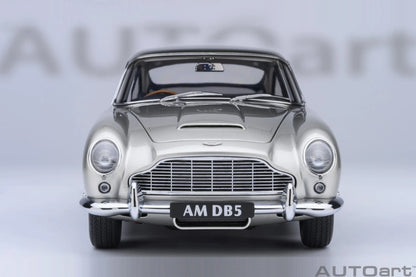 Autoart 1/18 ASTON MARTIN DB5  ABS 007/Goldfinger Bond , door full open sports car model static decoration collection