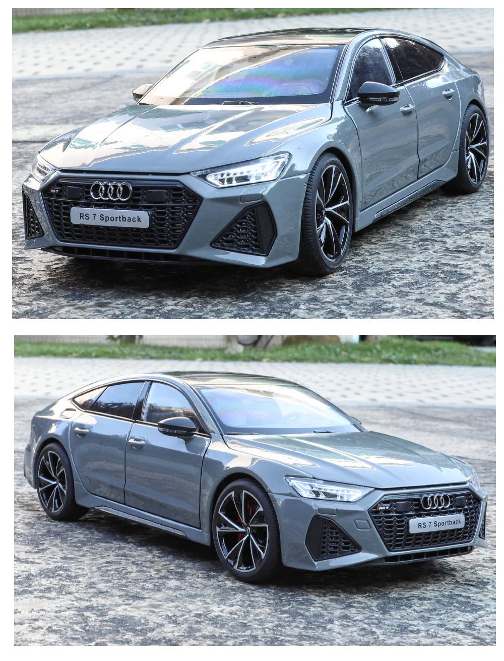 Key Remote Control Version 1:18 AUDI RS7 Alloy Sports Car Model Diecast Metal Racing Vehicle Car Model Sound Light Toy Gift