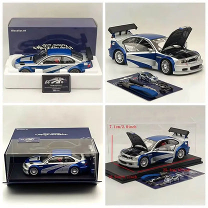 Bmw M3 Gtr E46, Dcm 1:18 Need For Speed Alloy Car Bmw Limited Collection Diecast Ornaments Custom Decoration Gift